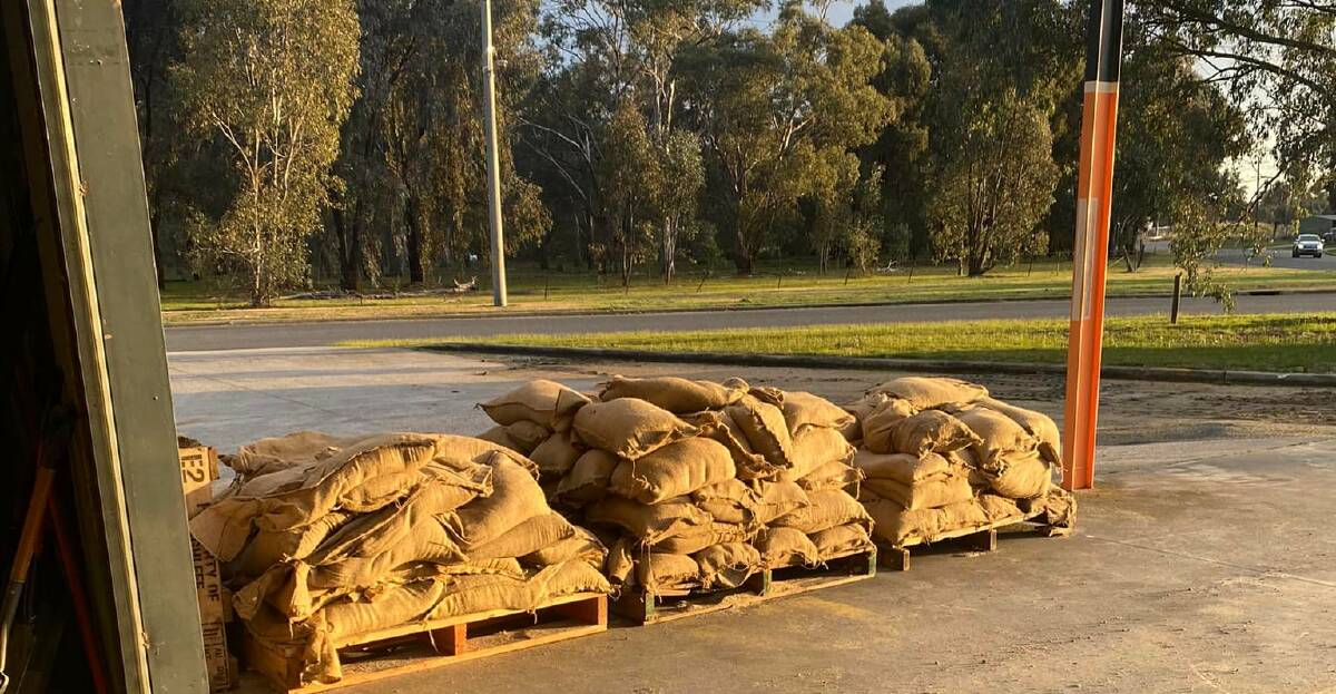 BRACE YOURSELVES: The NSW SES Albury unit says sandbags are available for residents to batten down the hatches. 
