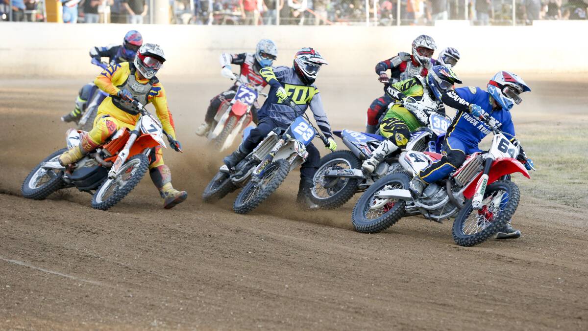 ACTION: Dirt track racers at Diamond Park, Gateway Island, pictured in 2017. The park got the green light for a $95,000 funding boost last night.