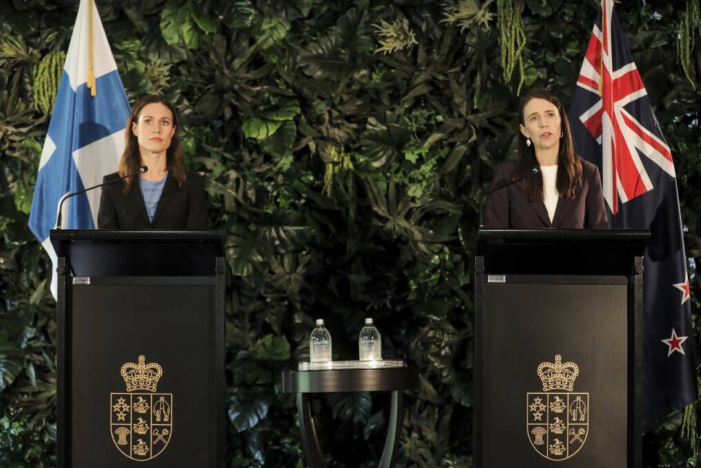 Finland PM Sanna Marin and New Zealand PM Jacinda Ardern were both on the receiving end of sexist double standards in 2022. Picture by AAP / Michael Craig