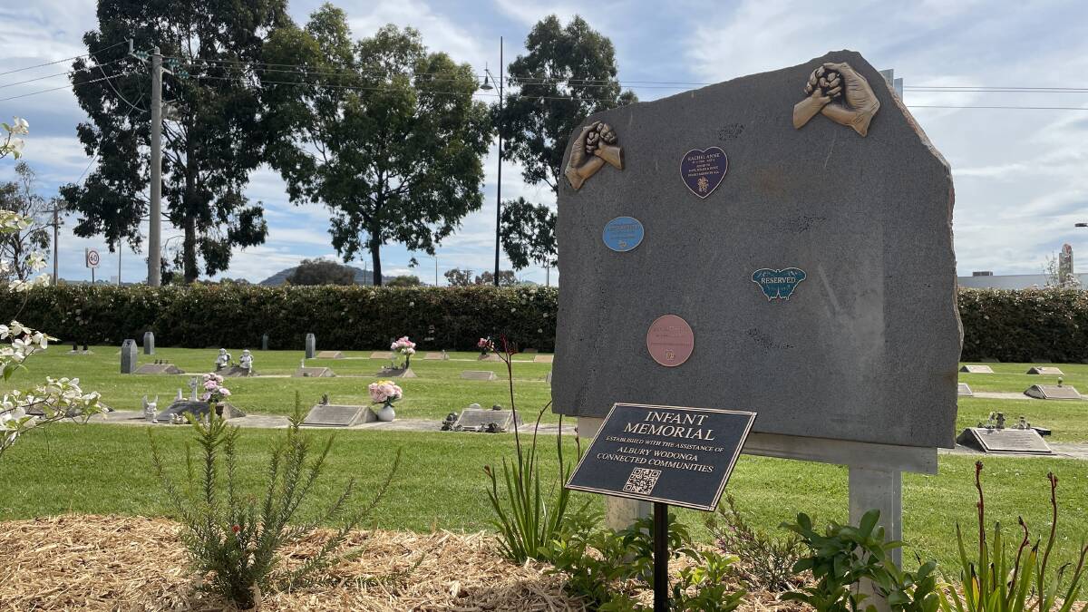 The infant memorial wall at Wodonga Cemetery will be adorned with plaques commemorating lost pregnancies and infant lives.