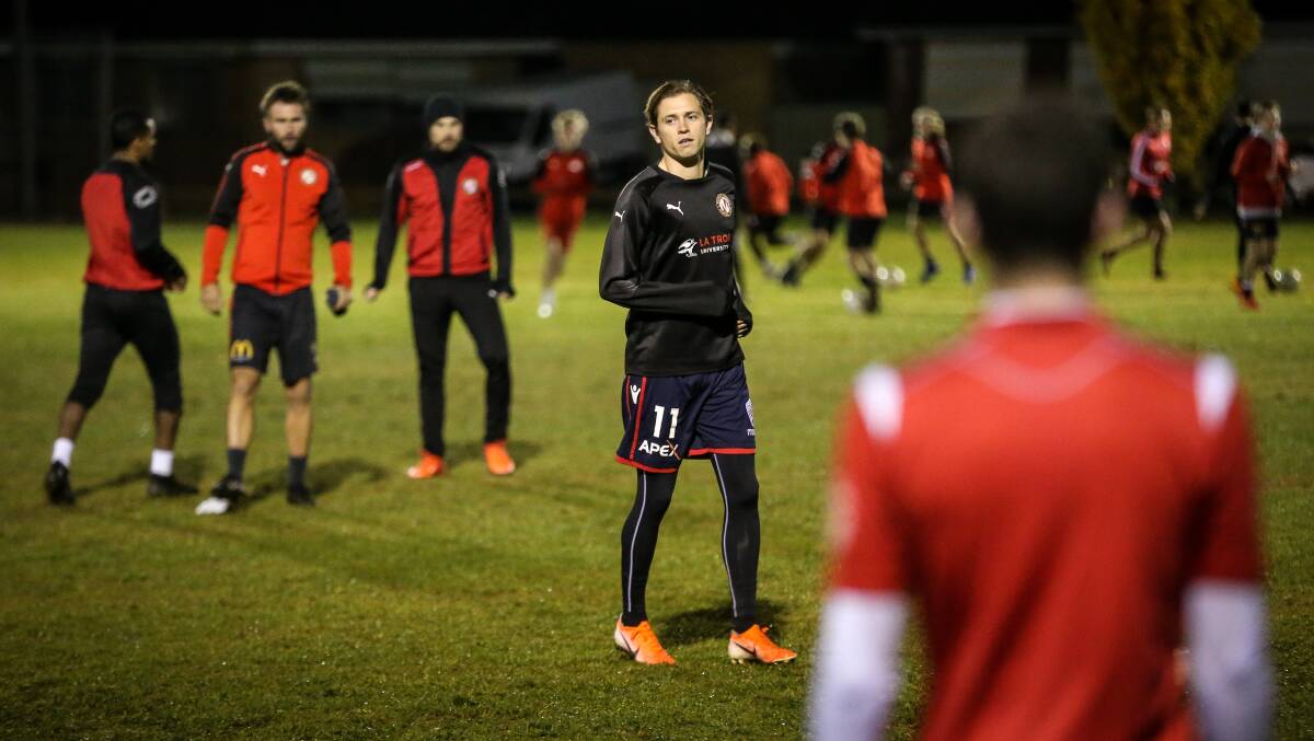 Craig Goodwin at Murray United training back in 2019. Picture by James Wiltshire