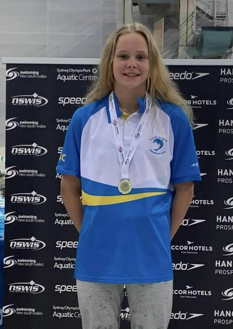 Sienna Toohey was crowned the 12/13 years 100m breaststroke champion at the NSW Senior State Age Championships with a time of 1.13.79