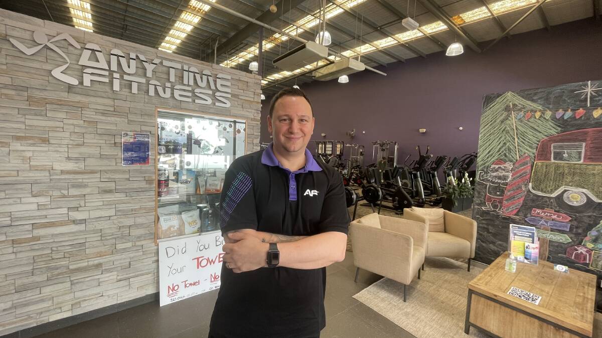 Anytime Fitness manager Marc Johnson has welcomed the inclusion of a mental health class as part of Griffith TAFE's certificate III in fitness. Picture by Allan Wilson