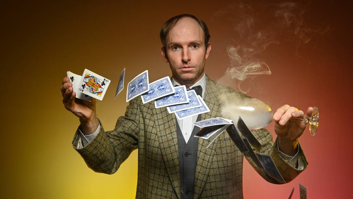Dane Certificate's Magic Parlour is coming to Albury! Dane has performed around the world for many people including the Simpson's Matt Groening, and has recently come off a tour of Japan. Picture by Mark Jesser