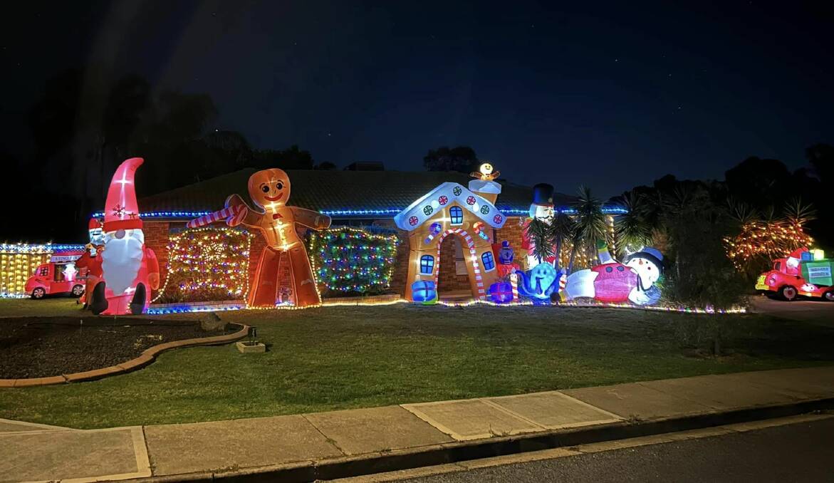 Light display at 1 Ironbark Road, Thurgoona. Picture supplied