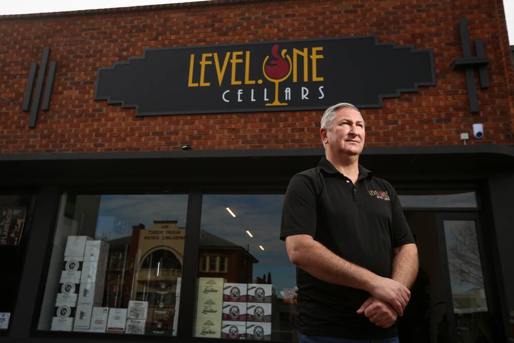 Level One Cellars owner Mark Davis said he hopes to move his business to another location in Albury. Picture by James Wiltshire