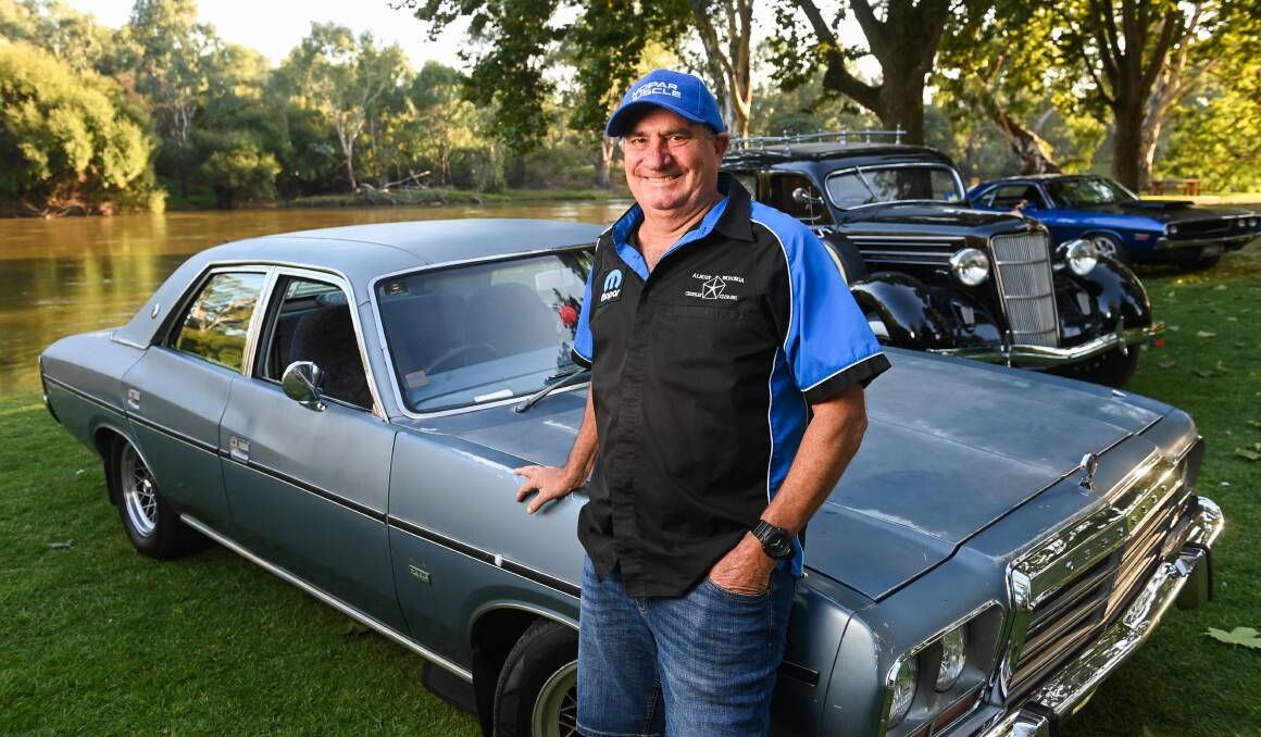 Collin Frohling and his prized 1981 Chrysler Regal will feature at this year's 30th anniversary of Chryslers on the Murray. Picture by Mark Jesser