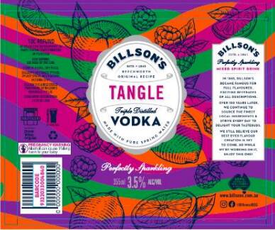 ABAC dismissed complaints made about Billson's Tangle Vodka drink. Picture supplied