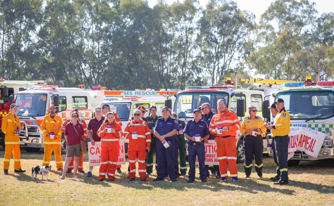 The Border's emergency services are hoping to beat the almost $222,000 donated by Albury and Wodonga residents last year. Picture by James Wiltshire