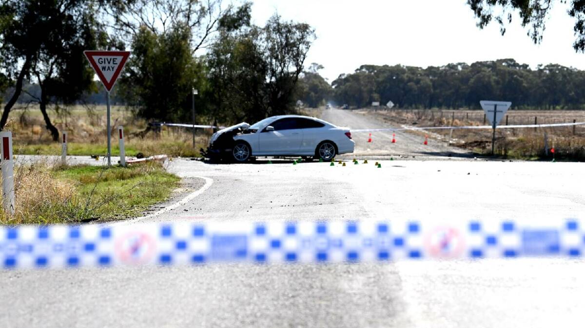 Victoria Police described a "terribly confronting and tragic scene" where five people were killed in a crash in Victoria's north. Picture by Rechelle Zammit/Shepparton News. 