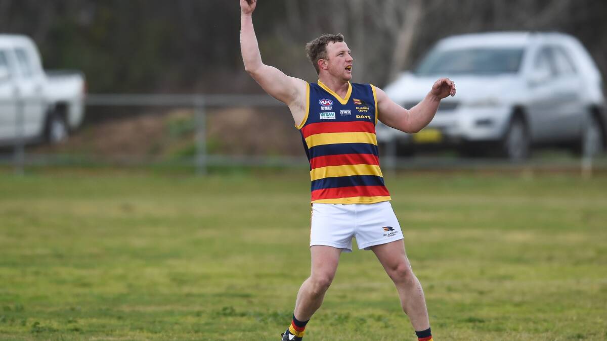 Nick Brockley kicked 68 goals for Cudgewa from 14 games last year after crossing from the Crows and has 24 from four this year.