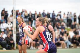 Wodonga Raiders' midcourter Maggie St John is excited by the opportunity to make her Ovens and Murray interleague netball debut this weekend. Picture by James Wiltshire.