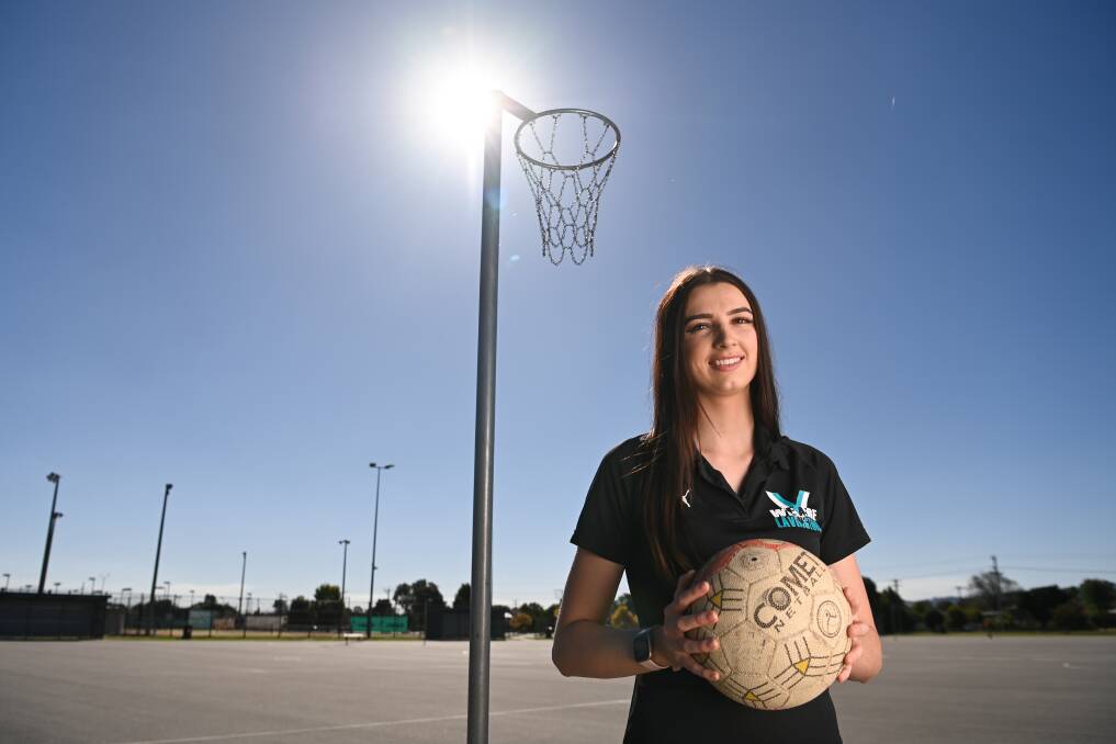 Tayla Furborough pictured before reaching 150 club games with Lavington back in 2021. She will now play game 200. Picture by Mark Jesser