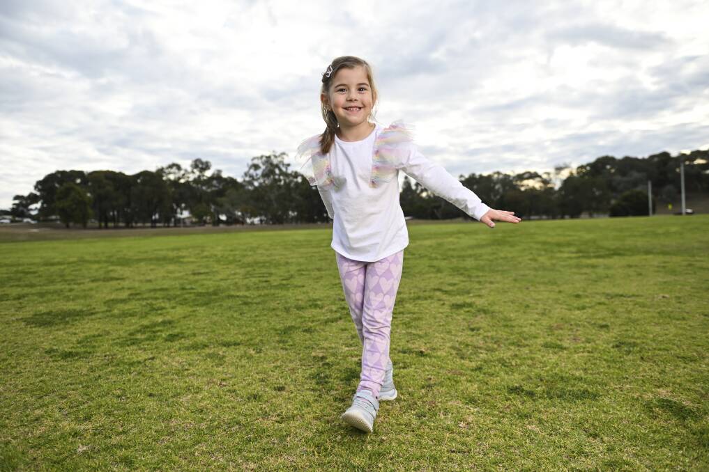 After recently turning six, Piper Wakley-Keighran continues to defy the odds after suffering a stroke in December of 2023. Picture by Mark Jesser.