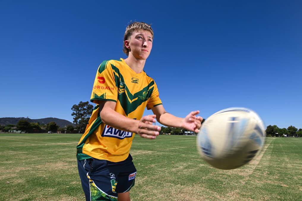 18-year-old Border touch football product Ethan Semple has dreams of one day playing in a World Cup. Picture by Mark Jesser
