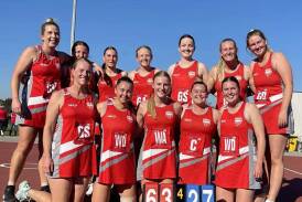 Henty's A-grade netball side celebrated its first victory since 2021 after downing Murray Magpies in the Hume League's recent opening round. Picture supplied.