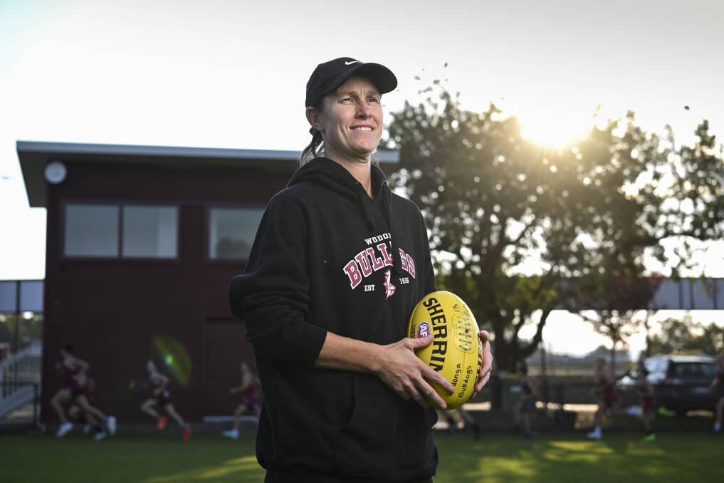Wodonga Bulldogs' under-17 girls' football coach Racquell Farrell is looking forward to the season ahead after stepping up to the helm. Picture by Mark Jesser.