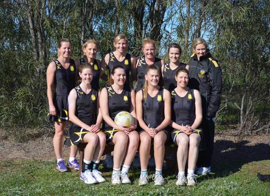 Tamara Edmunds coaching Osborne in 2014, with sister Sara Schneider and premiership coach Sally Hunter also in the team. Picture: supplied