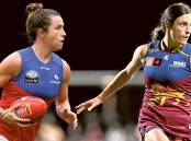 Corowa sisters Cathy and Ruby Svarc helped Brisbane to the club's second AFLW premiership on Sunday. Pictures by AAP