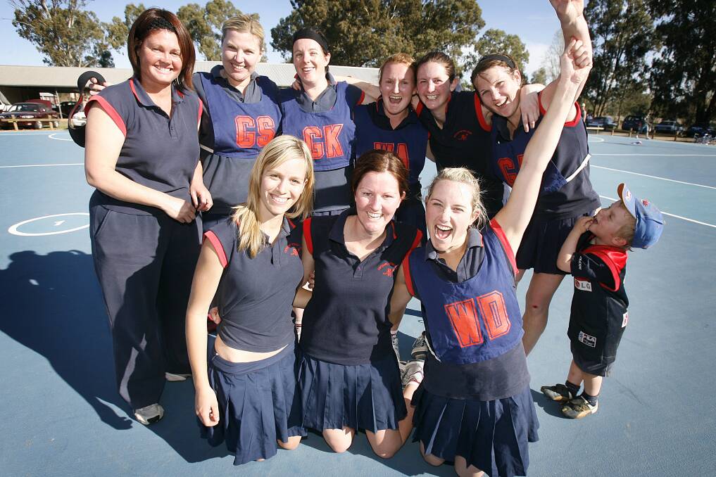 Lockhart's 2006 A-grade premiership side, in which Bec Mathews was a part of. The star Demon has played in five flags with Lockhart as well as several other grand finals.
