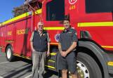 Wodonga Men's Shed president John Schmidt is grateful for the $665 donation from Craig Chivers and Fire Rescue Victoria Wodonga Station 76. Picture by Madilyn McKinley.