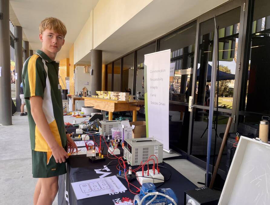Billabong High School student Max Pumpa was eager to try out different trades he hadn't considered. Picture by Madilyn McKinley