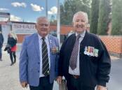 Ross Benton and Chris Farrell, of Wangaratta, reflect on the change of attitude towards veterans. Picture by Madilyn McKinley
