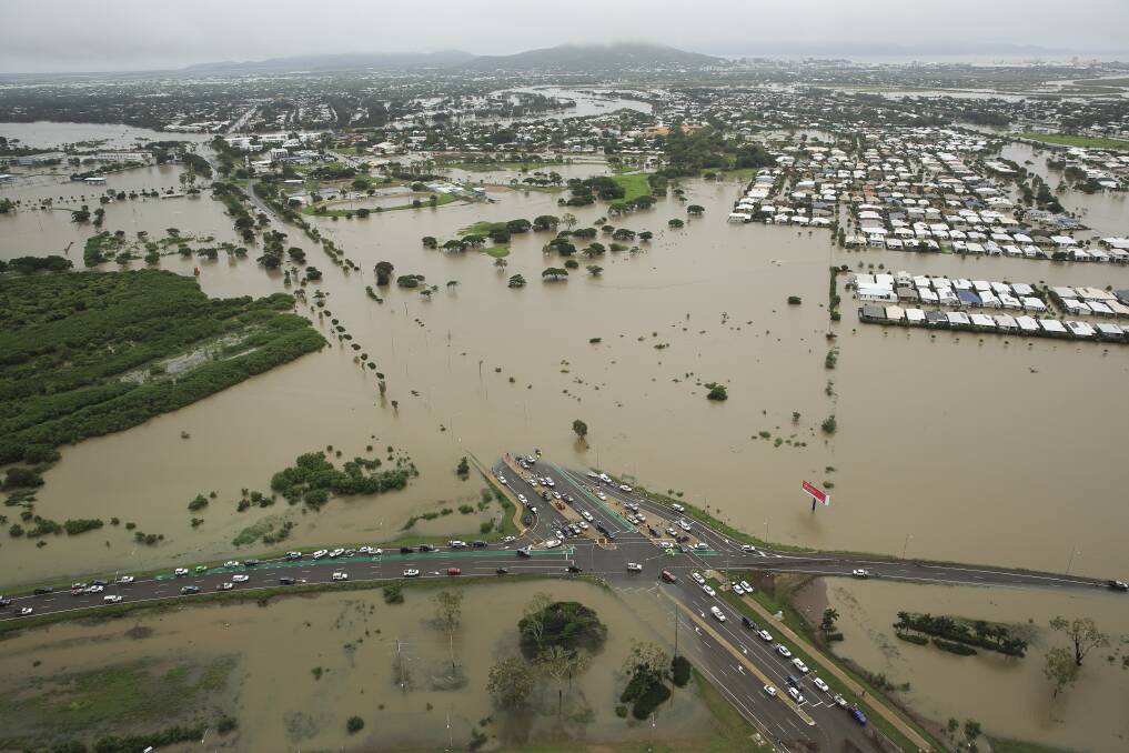 NOWHERE TO GO: The Townsville area has experienced the worst flooding in decades receiving more than a metre of rain in just over a week. Picture: AAP Image/Andrew Rankin
