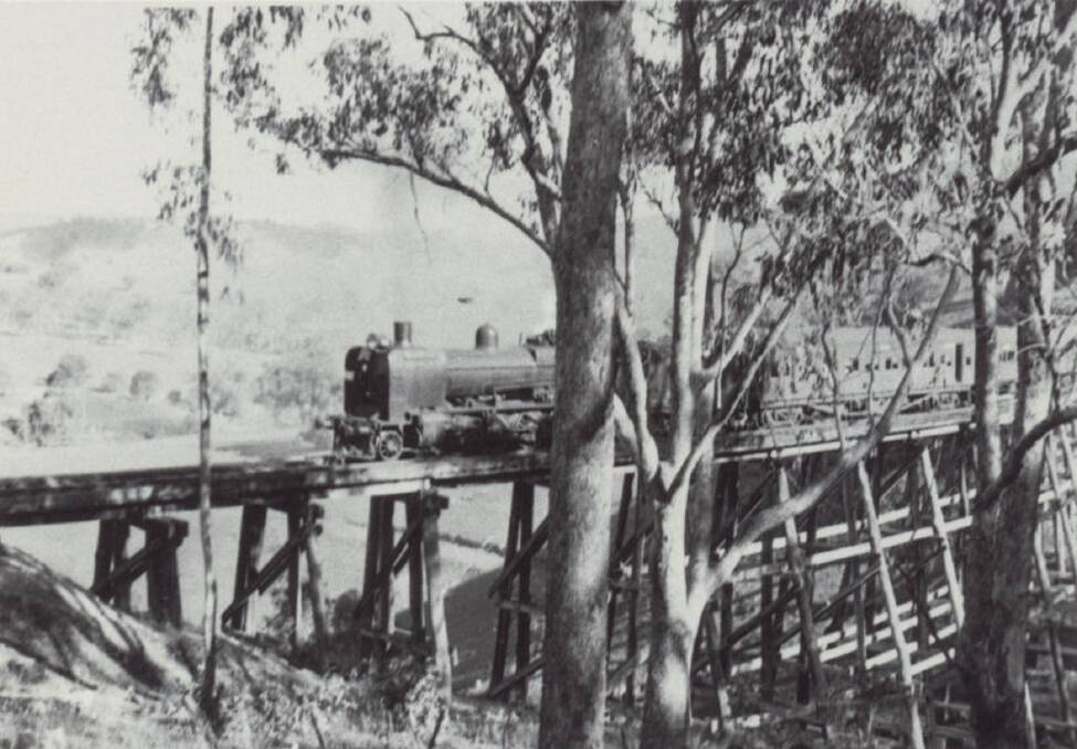 RENOWNED: The Cudgewa Branch railway line connecting Wodonga and Tallangatta was famous for its timber trestles and its view.