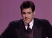 Jim Carrey giving his "Viva El Salvador" speech at the 1996 Oscars. Picture: YouTube