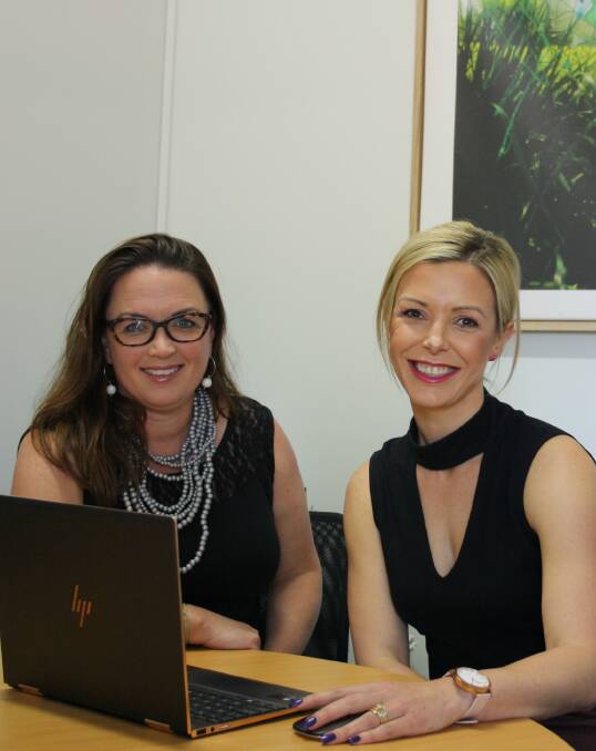 TEAM WORK: Lucy Thompson and Bronwyn Tyrell ... Bronwyn's is a familiar face while Lucy's is a new one at The Next Step Financial Group.