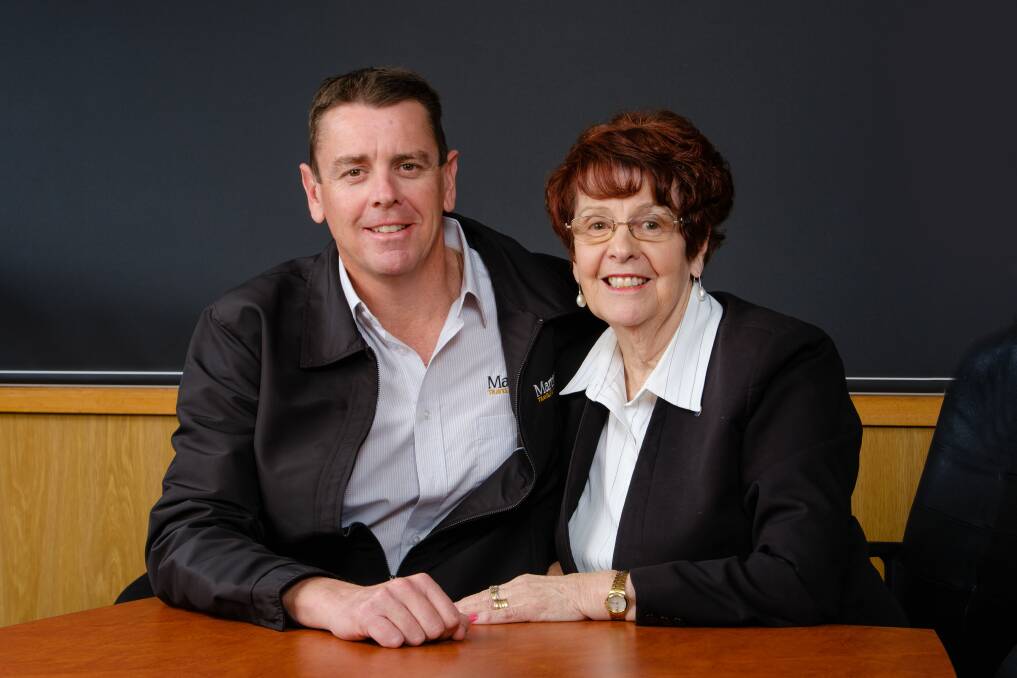 FAMILY TEAM: David Martin and his mother Rosalie - 'Caring for the Community'.