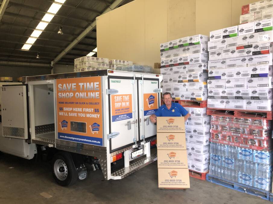 UP & RUNNING: Craig English, owner of Discount Grocery Warehouse, has proudly launched the online store and free delivery service.