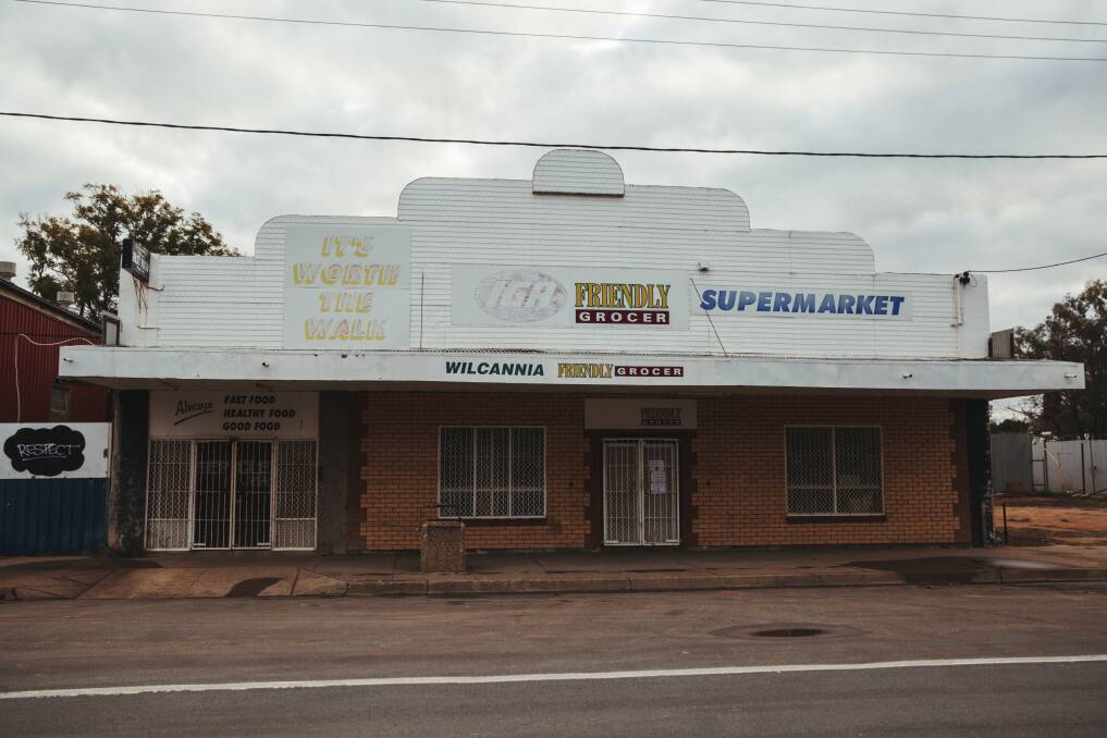 The only supermarket in Wilcannia. Because of high prices locals shop in Broken Hill and fish and hunt to supplement their diet. Picture: Dion Georgopoulos