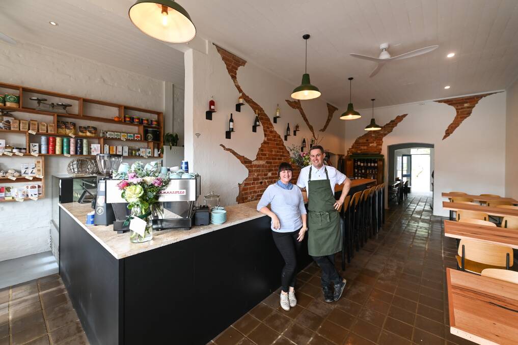 NEW CHAPTER: Restaurateurs Erica and Matthieu Miller have opened Grace by Milkin Kitchen in Main Street, Rutherglen. Picture: MARK JESSER