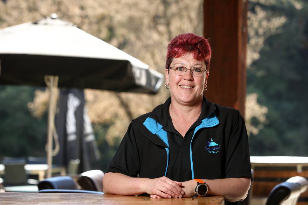 FARE PLAY: Together with Mitta Pub front of house Chris O'Connor, head chef Heather Smith says they focus on local produce to inspire their lunch and dinner menus, offered seven days a week. Picture: JAMES WILTSHIRE