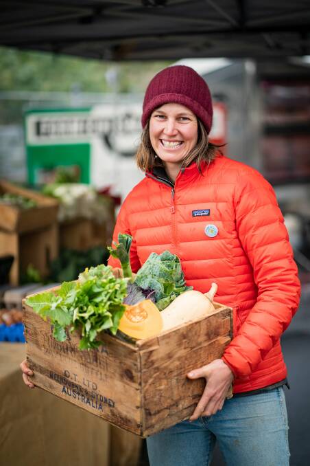 RAD Growers founder Erin O'Callaghan will offer her fresh produce at Albury Wodonga Farmers Market on Saturday. Picture: SIMON DALLINGER
