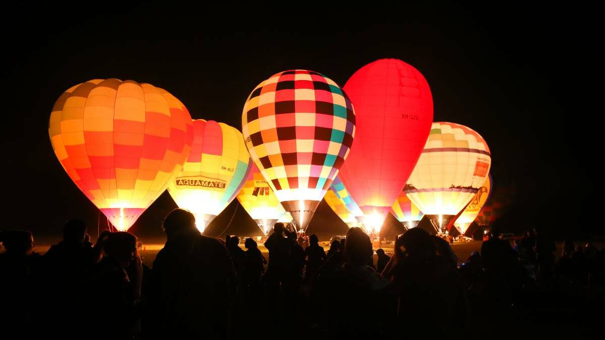 Night Glow is part of the King Valley Balloon Festival sweeping the skies during the Queen's Birthday long weekend.