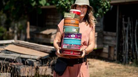 Black Barn Farm co-owner Jade Miles saves seeds for crops. Picture: CAPTURE BY KAREN
