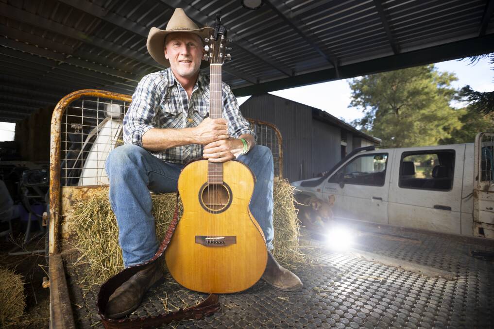 CENTRE STAGE: Walla farmer and singer-songwriter Danny Phegan will appear on reality TV singing competition The Voice this season on Channel 7 and 7Plus. The first episode airs on Easter Monday from 7pm. Picture: ASH SMITH