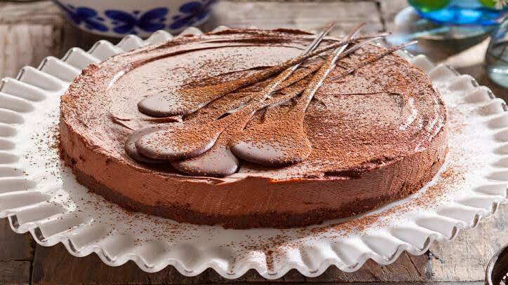 Chocolate Cheesecake for a decadent dessert best served with berries.