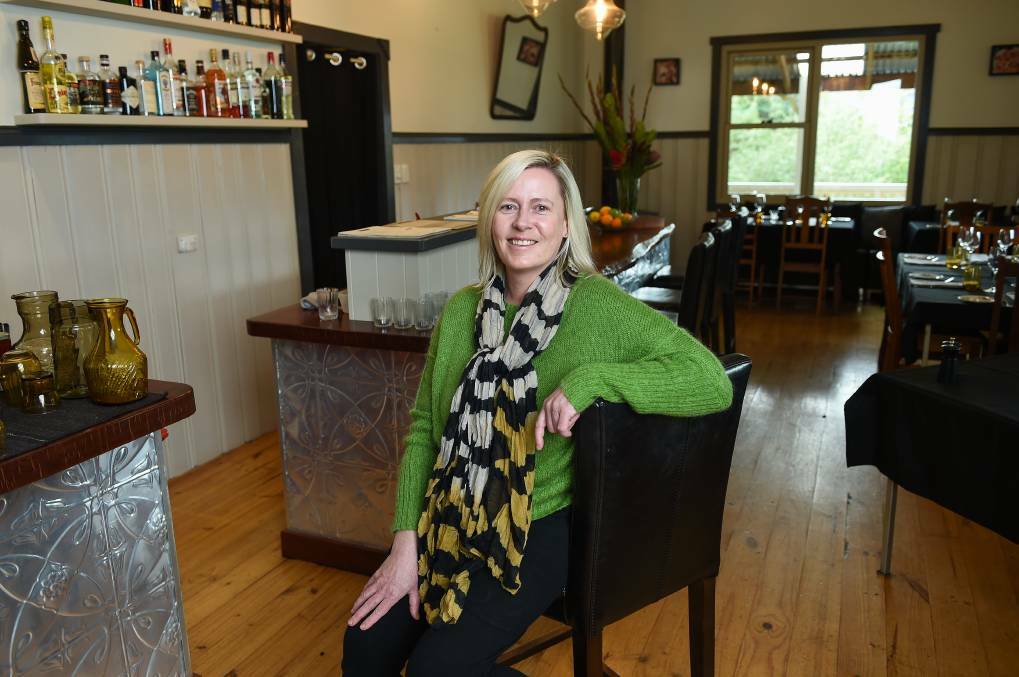 ALPINE DINING: Templar Lodge owner and head chef Emma Handley, formerly of the hatted Villa Gusto in the Buckland Valley, offers a stunning, seasonal menu, set in the old Masonic Lodge in Tawonga. Picture: MARK JESSER