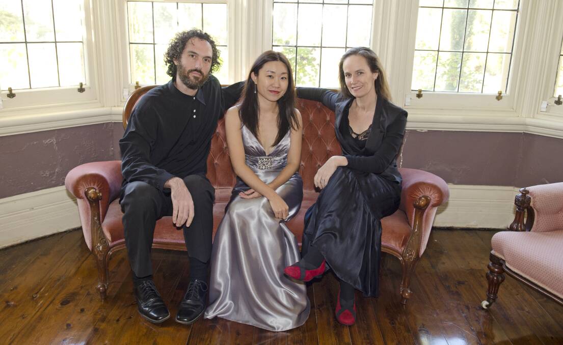 PIANO TRIO: Cellist Sam Goble, violinist Kaori Sparks and pianist Helena Kernaghan will take their Orpheus Piano Trio on the road as part of their 2018 concert series.