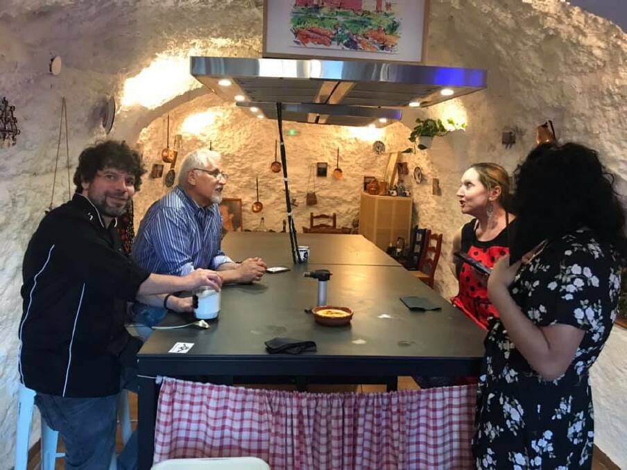 Jan experiences a paella cooking class in a gypsy cave in Granada.