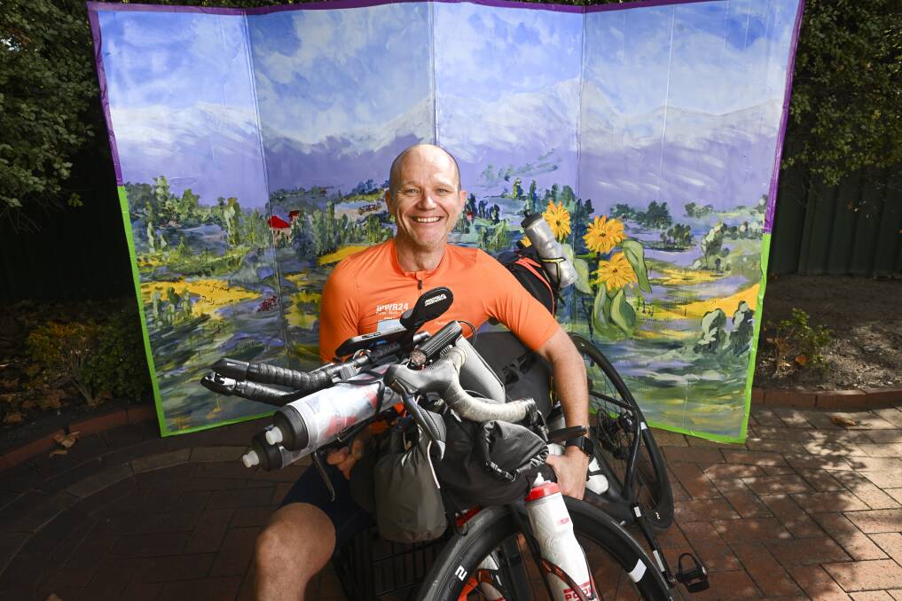 Wodonga resident Dan Owen will raise awareness and money for Country Hope as part of his epic ride. Picture by Mark Jesser