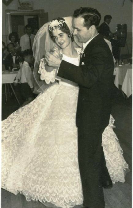 LIFELONG LOVE: Steve Andronicos married Kay Veneris in Albury in November 1963, months after meeting her.