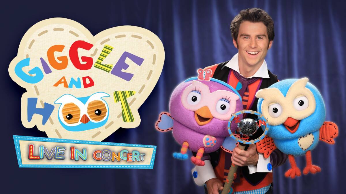 BRANCHING OUT: Jimmy Giggle and and his owl pals Hoot and Hootabelle will visit The Cube Wodonga as part of a national tour in March and April. Filming on the long-running ABC TV show finished late last year.