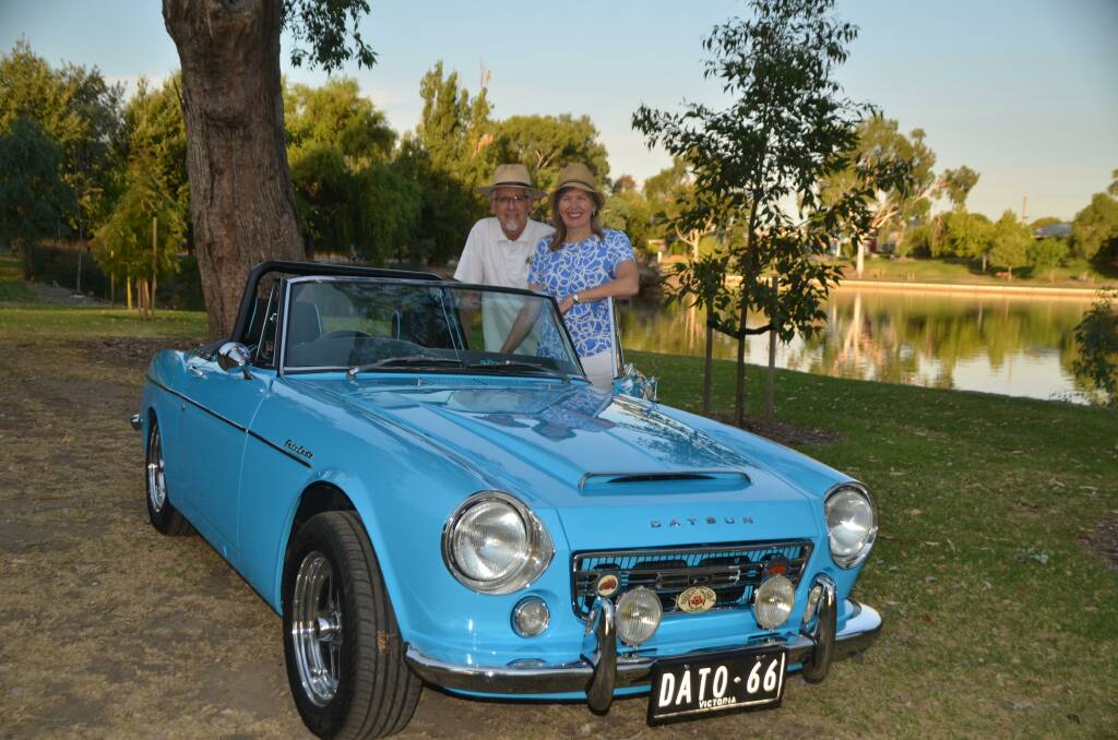 Wodonga's Phil and Julie Wilkins will join the Datsun Roadster Nationals at Wangaratta in their 1966 Datsun Fairlady Sports.