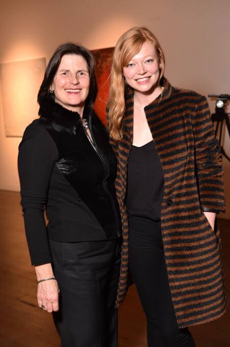 DRESS CODE: Film producer and former The Scots School Albury student Sue Maslin with actress Sarah Snook.