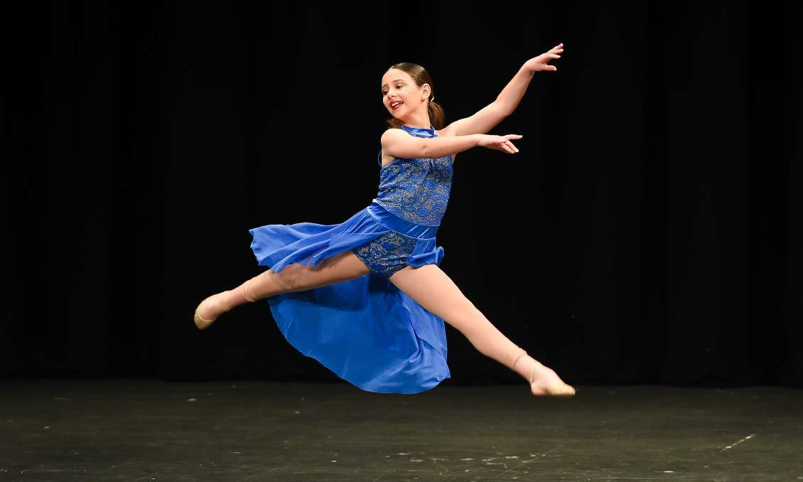 CENTRE STAGE: Zara Guglielmino competes in the 10 years and under novice lyrical solo at the 2019 Albury Wodonga Eisteddfod, the last event to run on the Border.